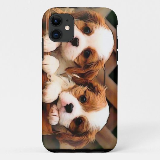 Welpen-Fall Case-Mate iPhone Hülle (Rückseite)
