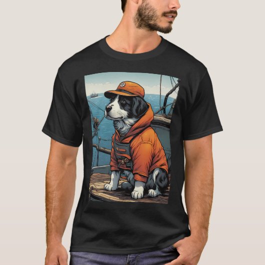 Welpen Fischer T-Shirt (Vorderseite)