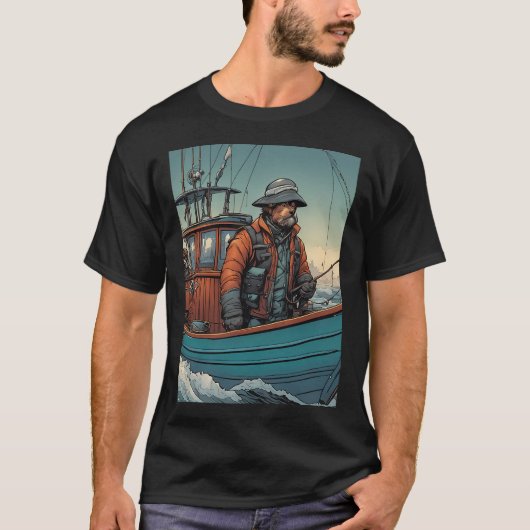 Welpen Fischer T-Shirt (Vorderseite)