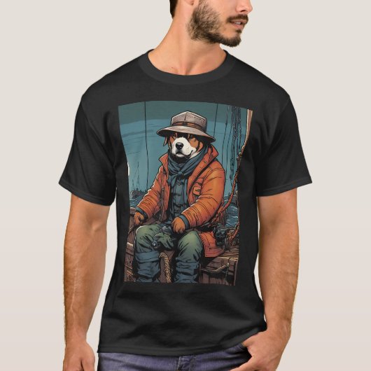 Welpen Fischer T-Shirt (Vorderseite)