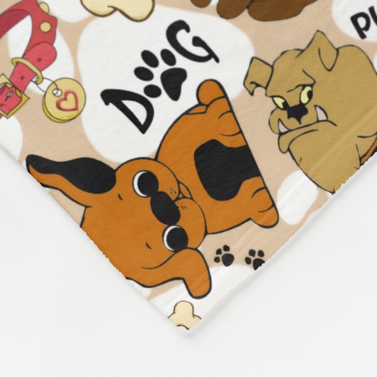 Welpen Fleecedecke (Ecke)