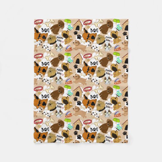 Welpen Fleecedecke (Vorderseite)