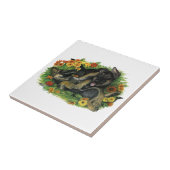 Welpen Garten Fliese (Seite)