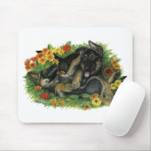 Welpen Garten Mousepad (Mit Mouse)