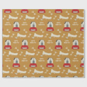 Welpen-Geburtstags-Paw-ty Geschenkpapier (Flach)