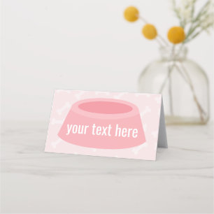 Welpen-Geburtstagsfeier Zeltbuffet-Essensschilder  Platzkarte