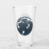 Welpen-Glas-Gewohnheit Neufundlands Glas (Rückseite)