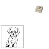 Welpen Gummistempel (Stempel)