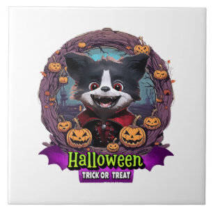 Welpen-Halloween-Kostüm Fliese