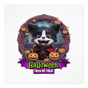 Welpen-Halloween-Kostüm Fotodruck