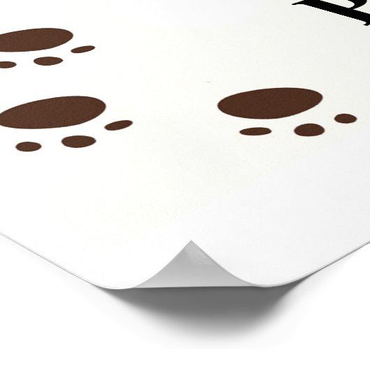 Welpen Haustiere Hunde Geburtstag Willkommen Poster (Ecke)