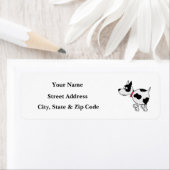 Welpen-Hund-Rücksendeadressen-Aufkleber (Insitu)