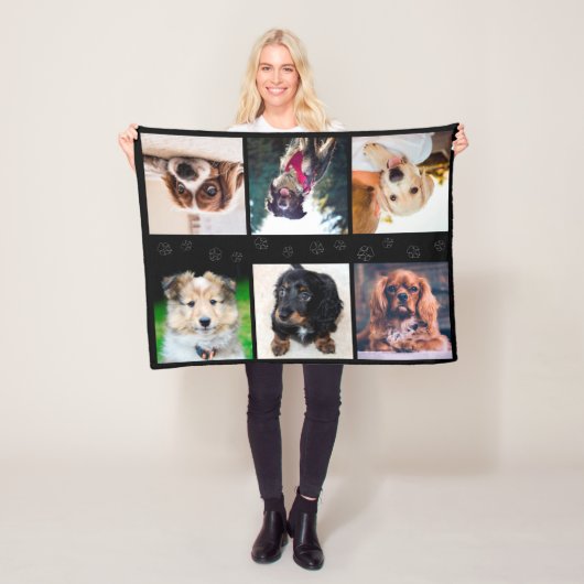 Welpen Hunde Instagram Fotos Fleecedecke (Beispiel)