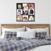 Welpen Hunde Instagram Fotos Leinwanddruck (Insitu (Schlafzimmer))