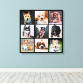 Welpen Hunde Instagram Fotos Leinwanddruck (Insitu (Holzboden))