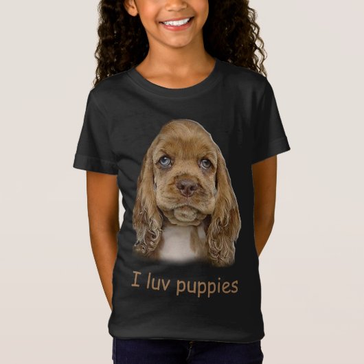 Welpen Hunde T-Shirt (Vorderseite)