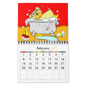 Welpen im Bathtub-Kalender Kalender (Feb 2026)