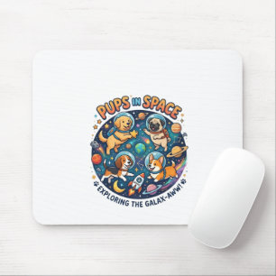 Welpen im Weltraum Mousepad