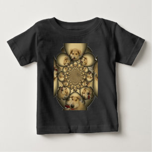 Welpen-Kaleidoskop-Kunstposter Baby T-shirt