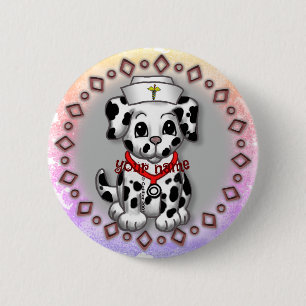 Welpen-Krankenschwester Button