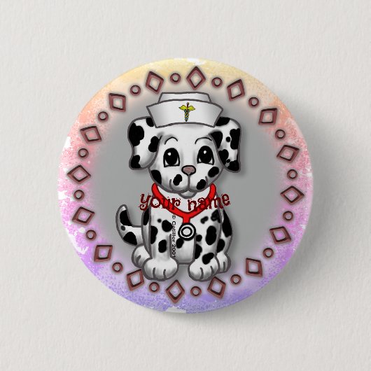 Welpen-Krankenschwester Button (Vorderseite)