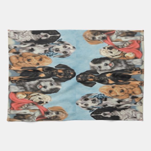 Welpen Küchentücher (Horizontal)