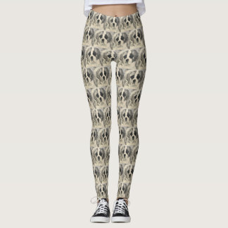 Welpen-Liebe-Bernhardiner-Leggings Leggings