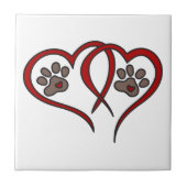 Welpen-Liebe Fliese (Vorderseite)