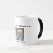 Welpen-Liebe führt Sie… zum Leben eines Hundes! Verwandlungstasse (VorderseiteRechts)