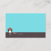 Welpen-Liebe-Hundesitzende Geschäfts-Karten Visitenkarte (Rückseite)