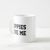 Welpen Liebe Kaffeetasse (Vorderseite Links)