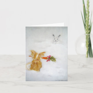 Welpen-Liebe-Karte Feiertagskarte