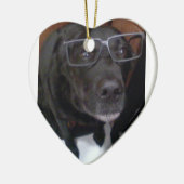 Welpen-Liebe Keramikornament (Links)