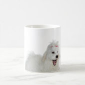 Welpen Liebe Niedlich maltesischer Hund Kaffeetasse (Mittel)