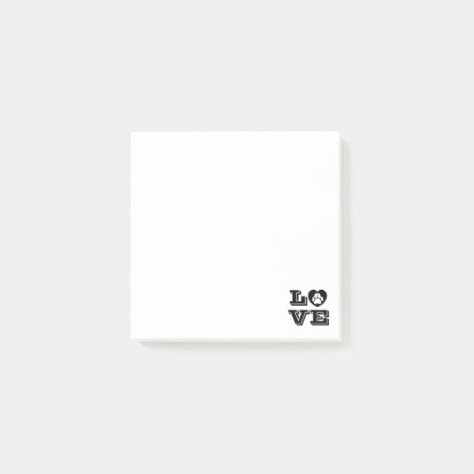 Welpen-Liebe Post-it Klebezettel (Vorderseite)
