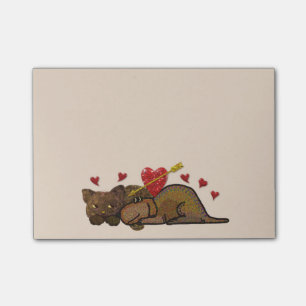Welpen-Liebe Posten-it® Anmerkungen Post-it Klebezettel