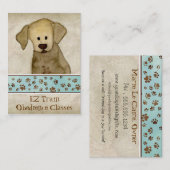 "Welpen-Liebe," Visitenkarte (Vorne/Hinten)