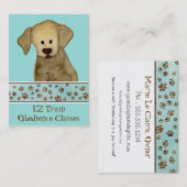 "Welpen-Liebe," Visitenkarte (Vorne/Hinten)