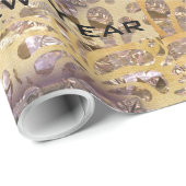 Welpen-Liebe-wertvolles viktorianisches Geschenkpapier (Rolleneckpunkt)