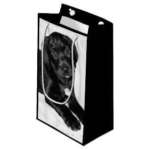 Welpen-Liebeschwarzes Labrador Kleine Geschenktüte