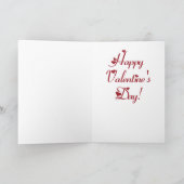 Welpen-LiebeValentine Feiertagskarte (Innenseite)