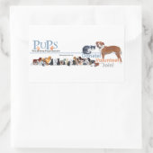 Welpen-Logo-Aufkleber Rechteckiger Aufkleber (Tasche)