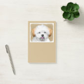 Welpen-Malerei Lhasas Apso - niedliche Post-it Klebezettel (Büro)