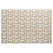 Welpen-Malerei Lhasas Apso - niedliche Stoff (Fat Quarter (45,7 x 55,9 cm))