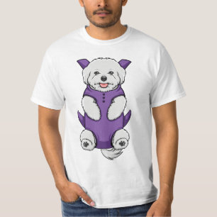 Welpen-maltesische Baby-Fördermaschinen-T - T-Shirt