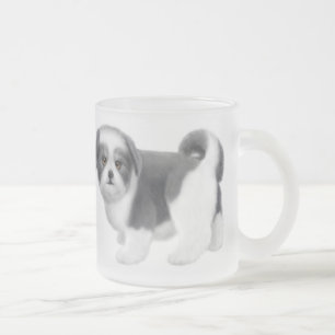 Welpen-mattierte GlasTasse Shih Tzu Mattglastasse