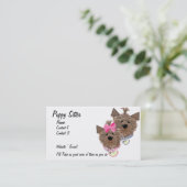 Welpen-Modell Visitenkarte (Stehend Vorderseite)