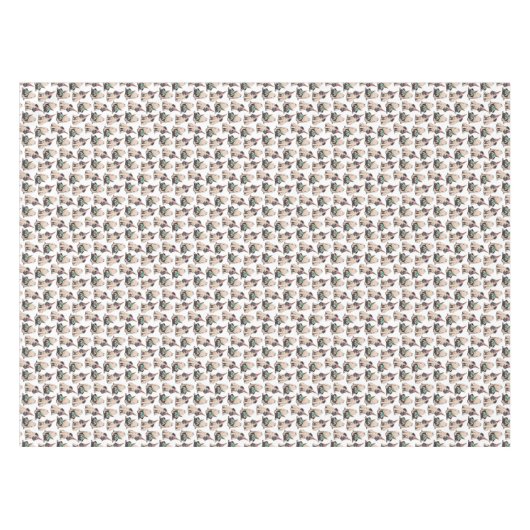 Welpen-Möpse| strebendes Unicorn-Muster Tischdecke (Vorderseite (Horizontal))