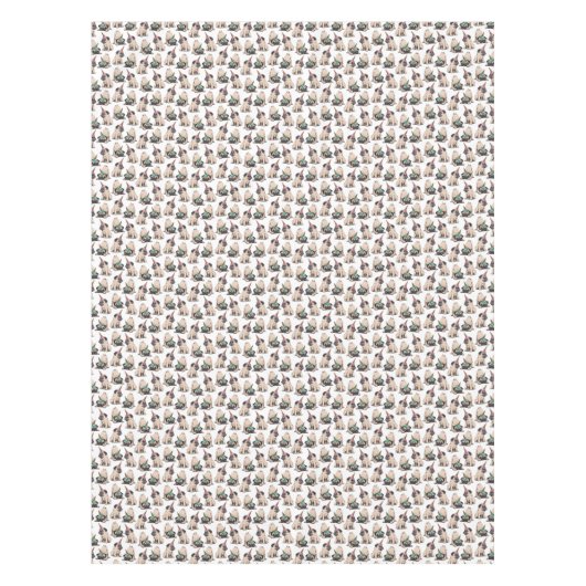 Welpen-Möpse| strebendes Unicorn-Muster Tischdecke (Vorderseite)