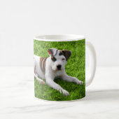 Welpen-Pitbull-förmiger Knochen Kaffeetasse (VorderseiteRechts)